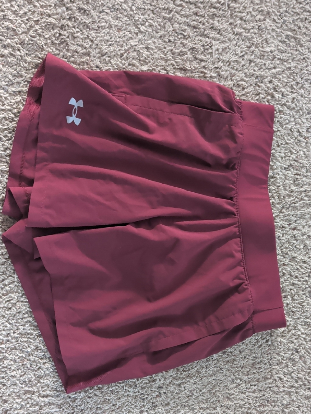 Under Armour Women's Burgundy Athletic Shorts